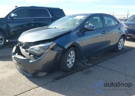 2015 Toyota Corolla Le z USA, uszkodzony, nr VIN 2T1BURHE3FC427656